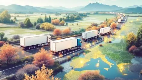 Refrigerated containers temperature monitored pharmaceutical trucks european landscape