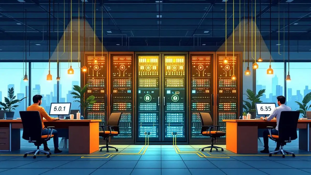 Secure server room network cables digital locks office workers modern bangladesh