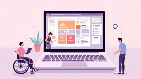 Uk home users struggling with inaccessible website illustration