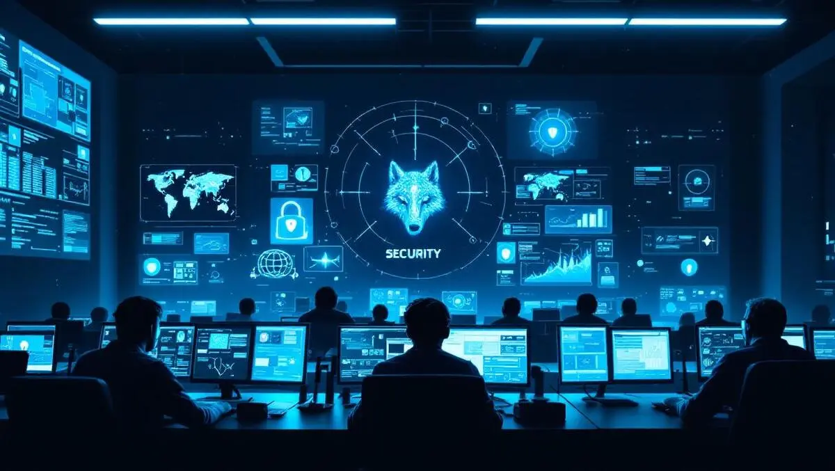 Uk soc night cinematic ai wolf zero trust cyber defence scene