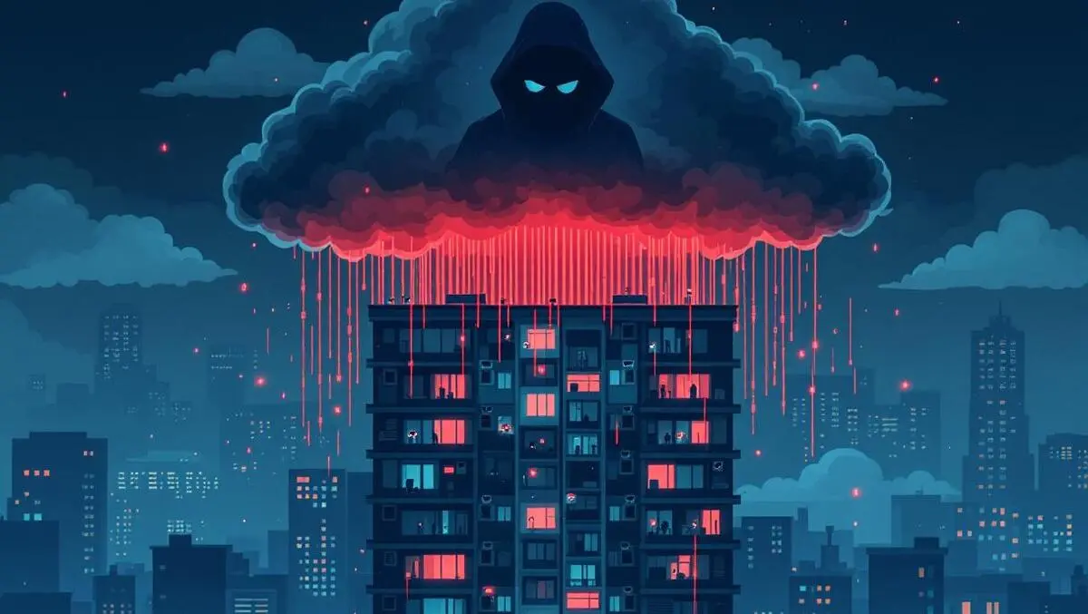 Korean apartment night data breach red cameras binary thief cloud