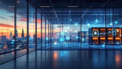 Copenhagen data center ai identity access governance dusk view