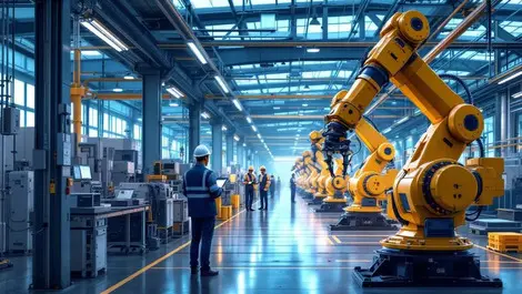 Japan factory industry4 0 private 5g robots iot automation scene