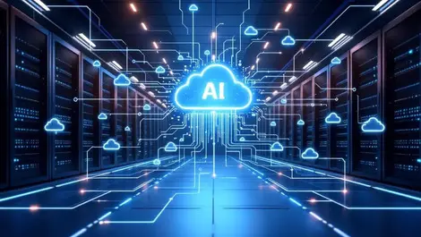 Enterprise datacenter hybrid cloud ai orchestration network scene