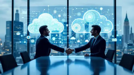 Kpmg sap business leaders handshake cloud ai transformation office