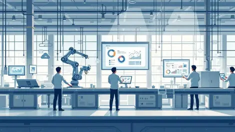 Modern south korean paper factory ai robots smart automation